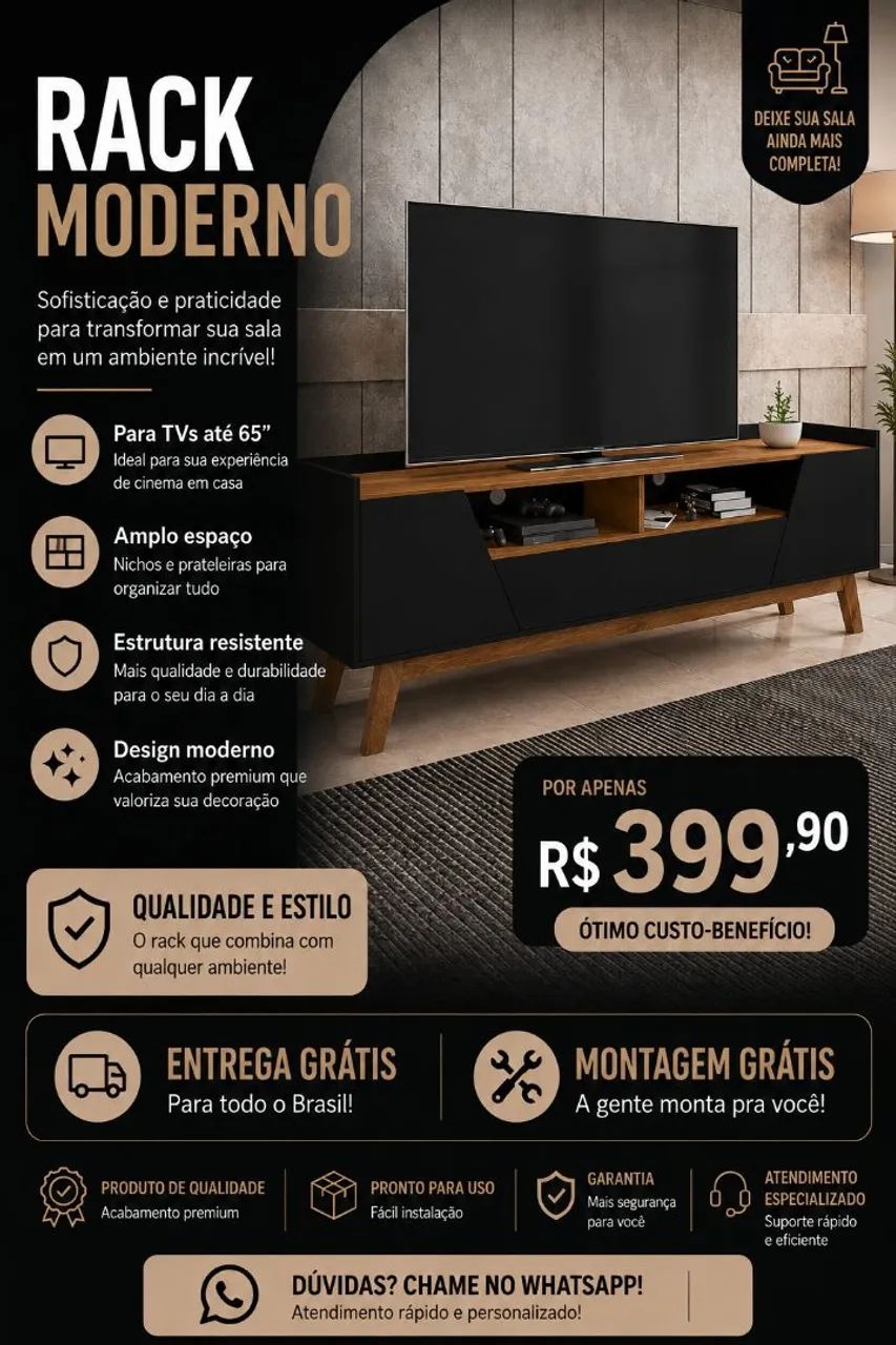 Racks Pará TV, Bancada TV - Foto 4