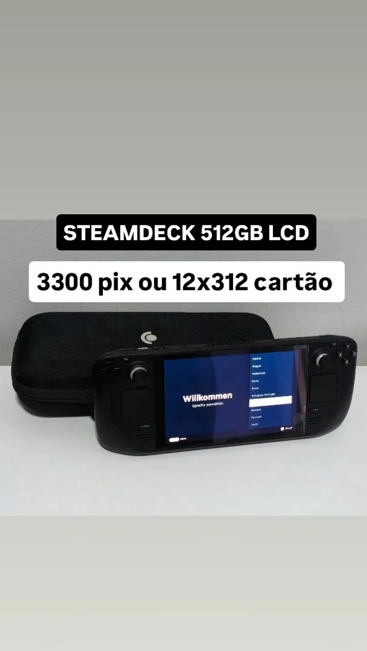Steam Deck Lcd 256gb - Semi Novo - Consoles de Vídeo Game