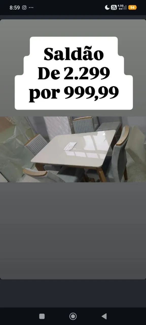 Mesa com cadeiras 