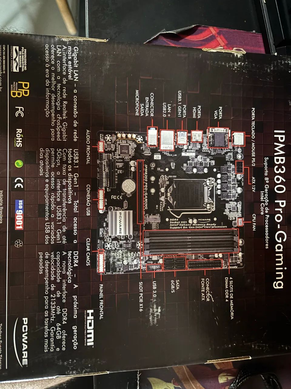 Placa mãe para processador ontem 9 geração (defeito) - Foto 4