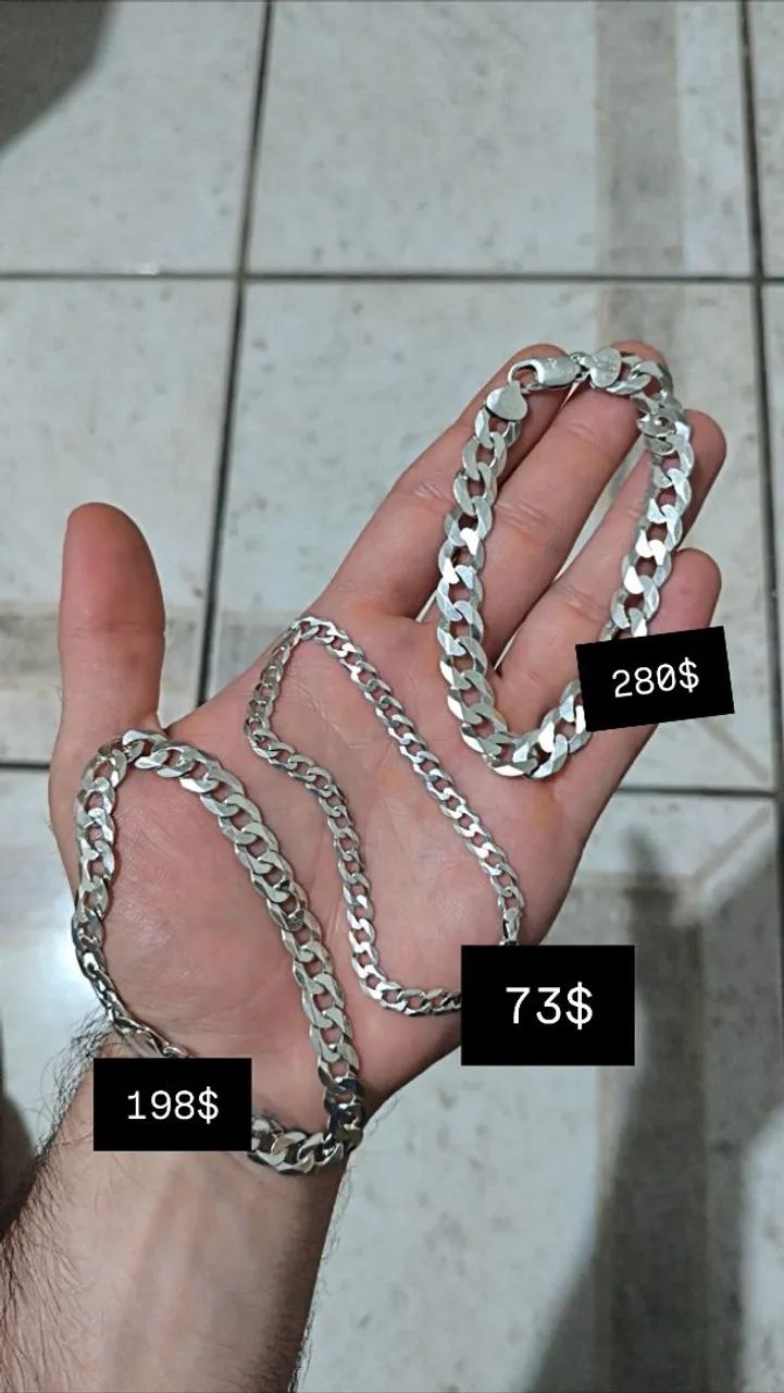 Prata 925 masculina  - Foto 4