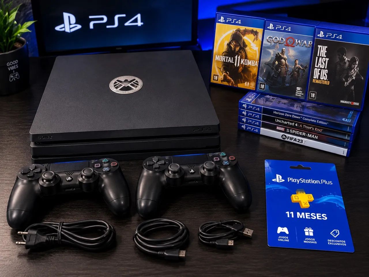 Vendo PS4 Slim 1TB, completo. - Foto 2