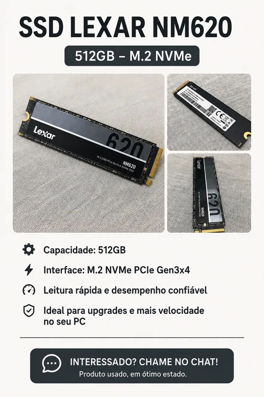 SSD Lexar NM620 512GB M.2 NVMe