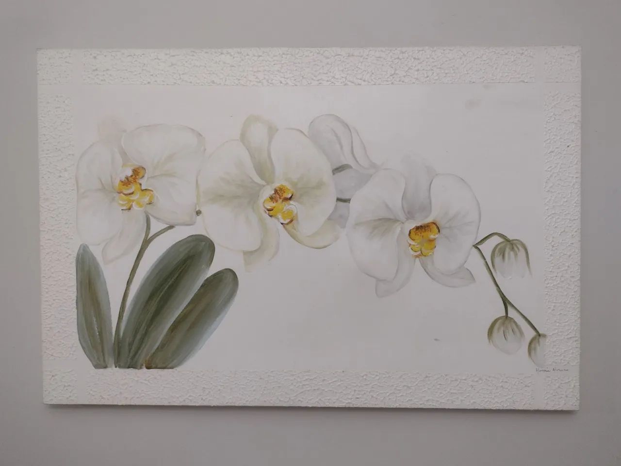 Quadro com pintura assinada