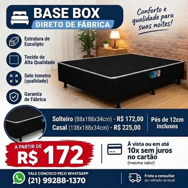 Base Box ESPUMATIVA - Direto de Fábrica