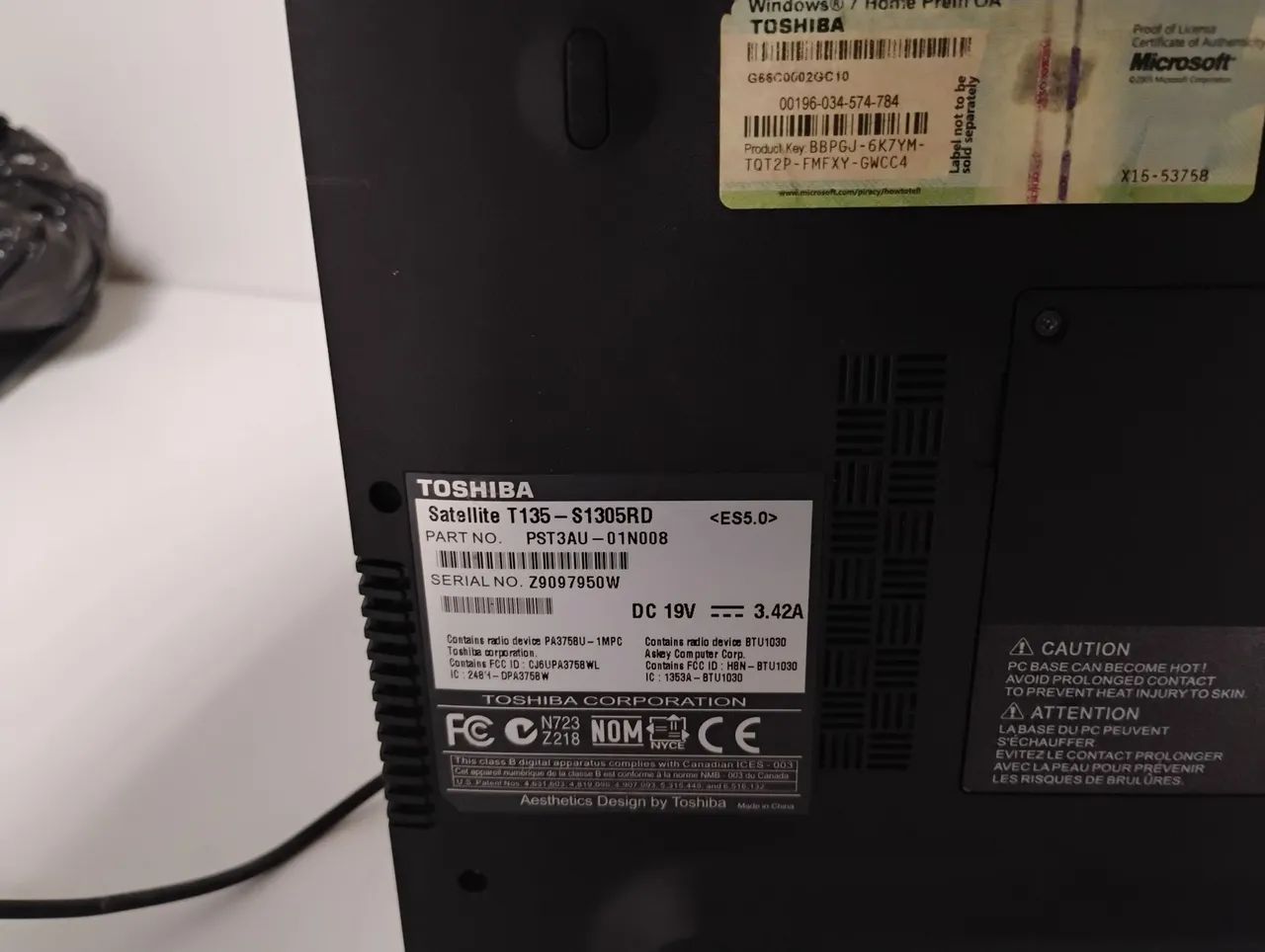 Notebook Toshiba  - Foto 5