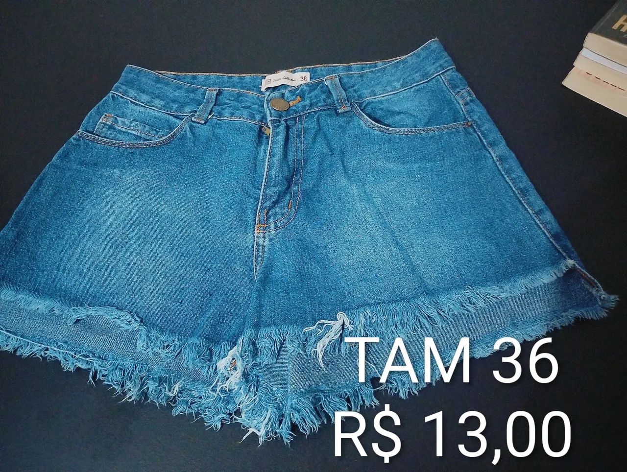 Kit com 2 short Jeans feminino  - Foto 2