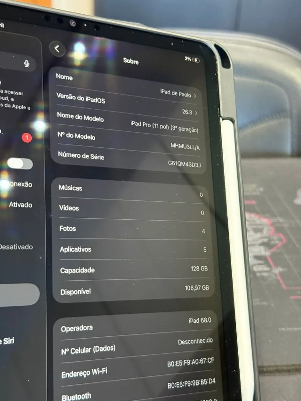 Ipad PRO 3 geracao M1 128gb com funcao celular LTE - Foto 3