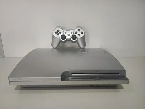 Playstation 3 Slim Prata - Ps3 Slim Satin Silver
