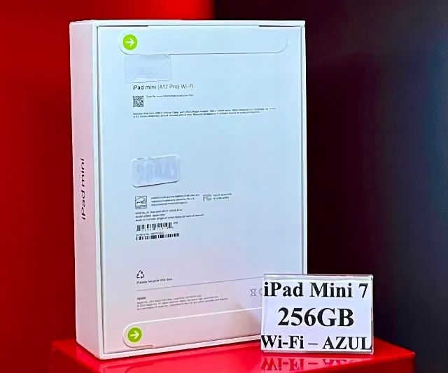 Apple iPad Mini 7 - 256GB - Wi-Fi - Blue - Produto Novo, Lacrado com Garantia - Foto 2