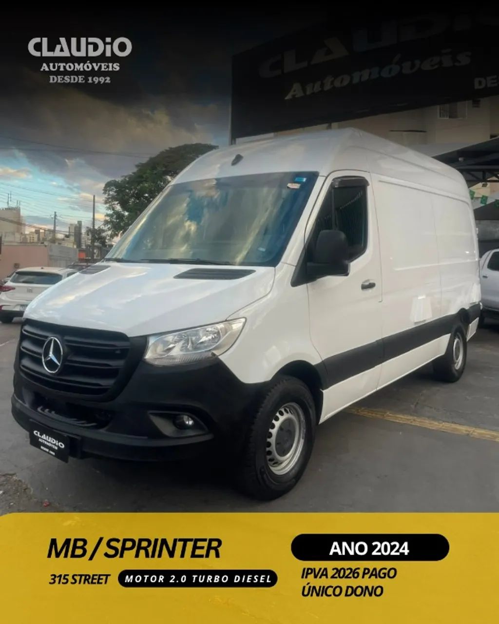 Mercedes-Benz Sprinter 315 FURGÃO STR. L T.B 2.2 DIES. 2024