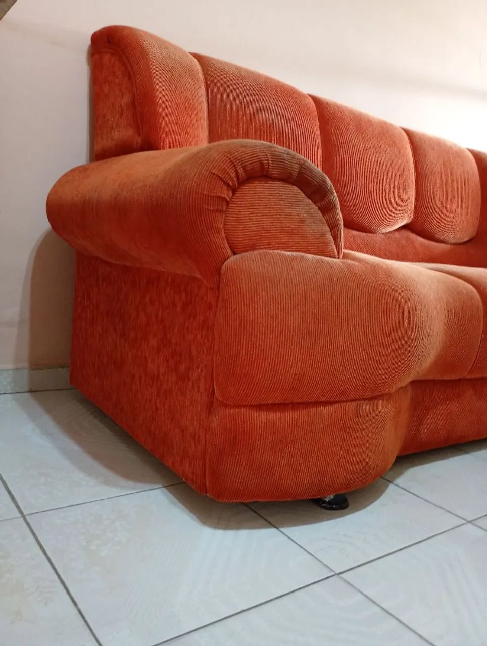 Um bom Sofá de Veludo, 3 lugares