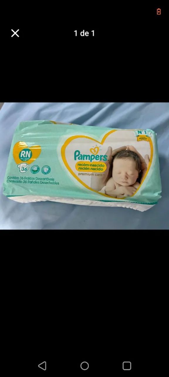 Fralda Pampers Rn