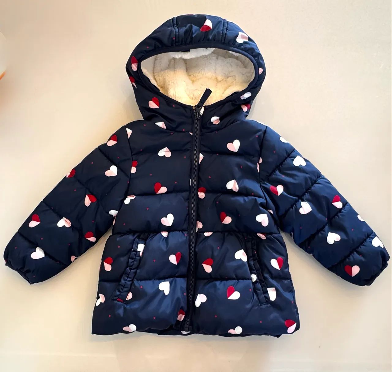 Jaqueta puffer forrada wonder nation 3T