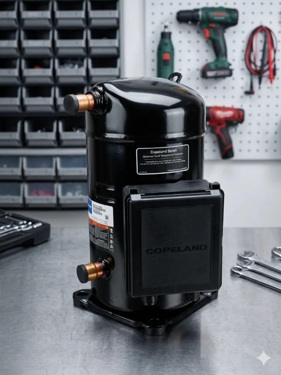 Compressor Scroll Copeland 15tr Zp182kce-tw7-550 R410a Novo - Ar