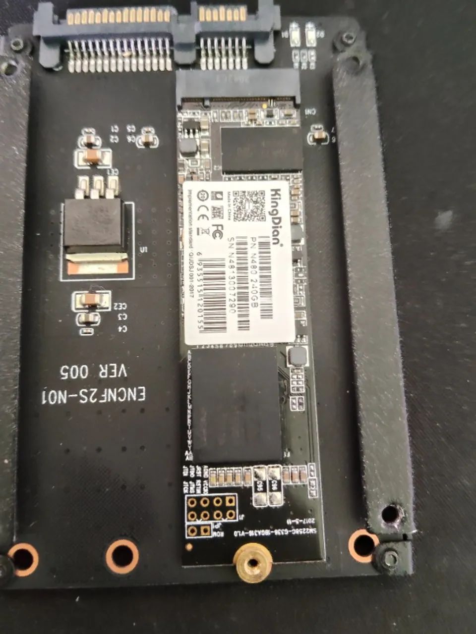 Sdd NGFF Kingdyan 240GB + case Sata - Foto 3