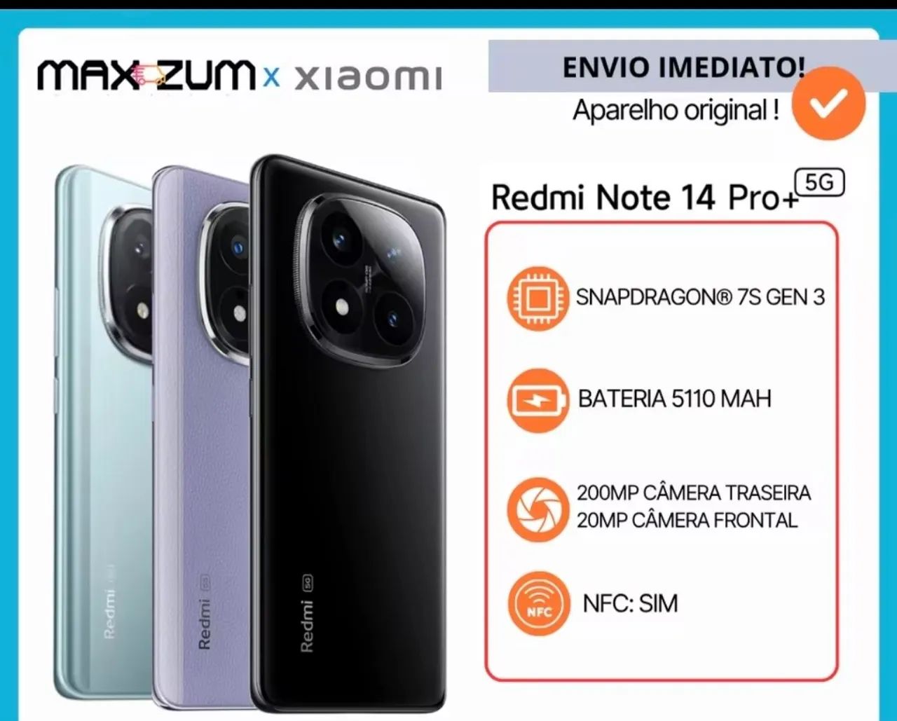 Celular redmi Note 14 pro plus 5g 