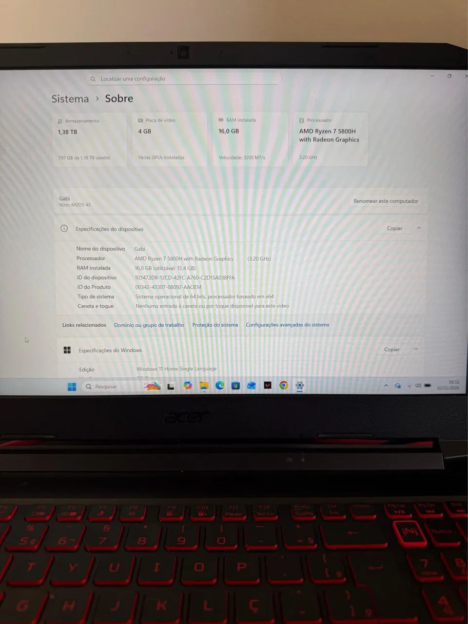 Notebook Gamer Acer - Foto 2