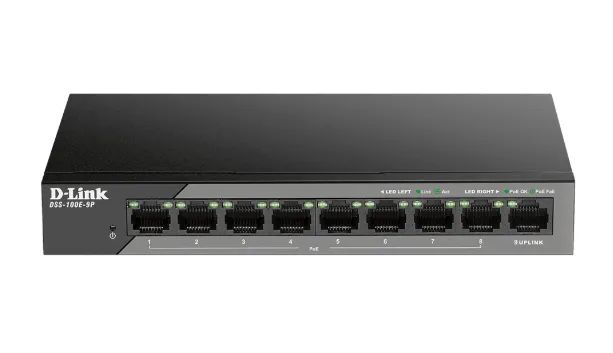 Switch 9 portas Plug & Play POE até 250mDSS-100E-9P - Foto 2