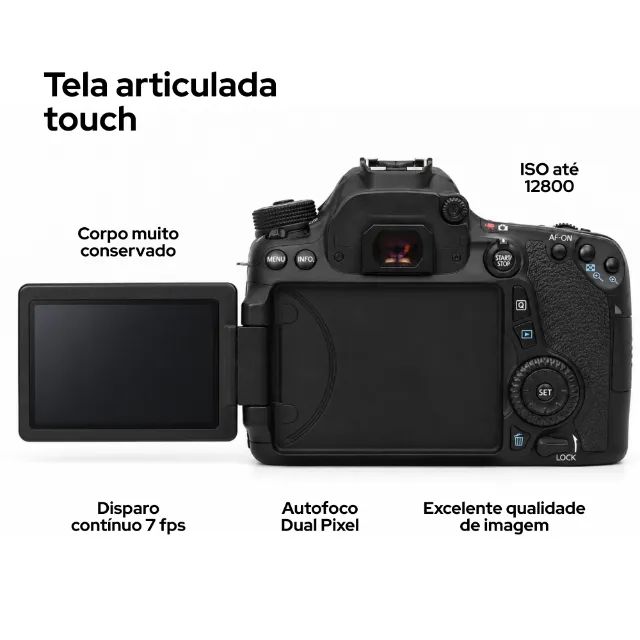 Câmera Canon 70D Corpo - Foto 2