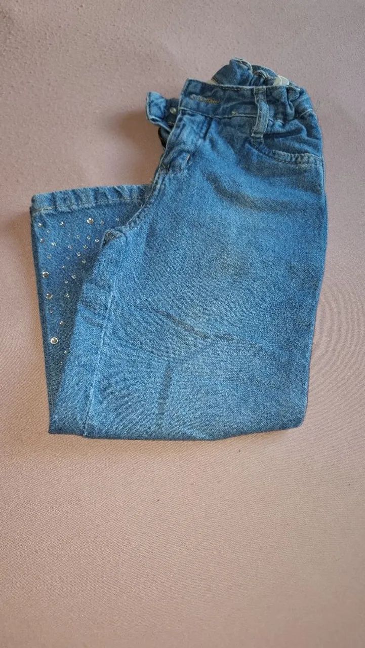 Calça jeans feminina infantil  - Foto 4
