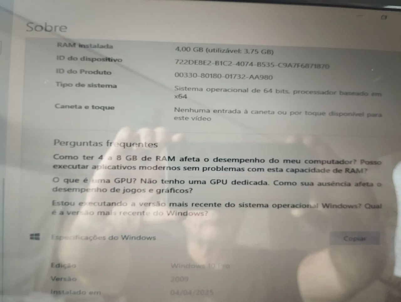 Notebook 4 gb R$180,oo - Foto 3