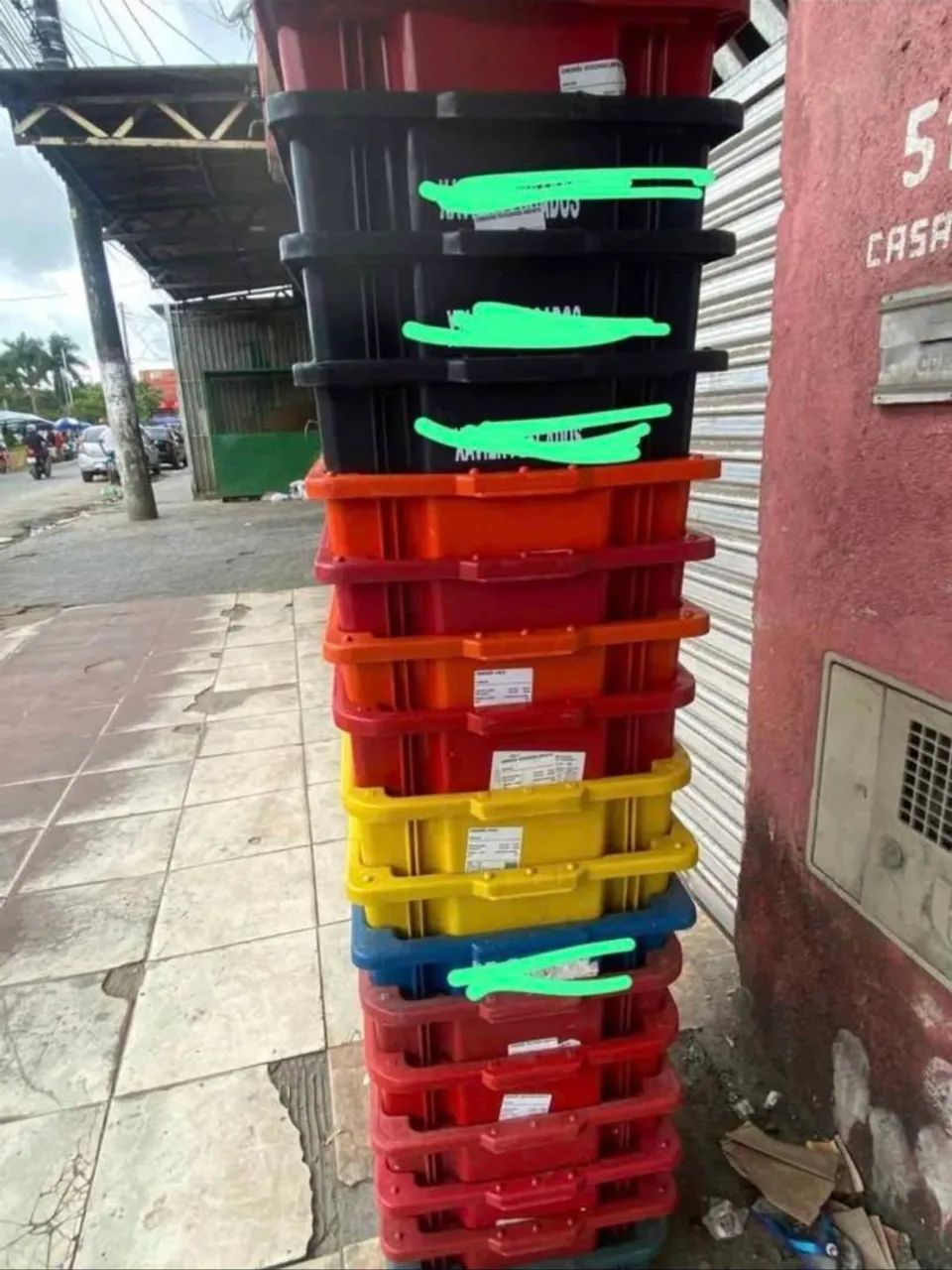 Caixa Empilhaveis Plastico