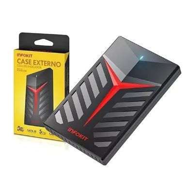 kit com 2 Cases para HD externo Infokit novos - (sem HD)  - Foto 3