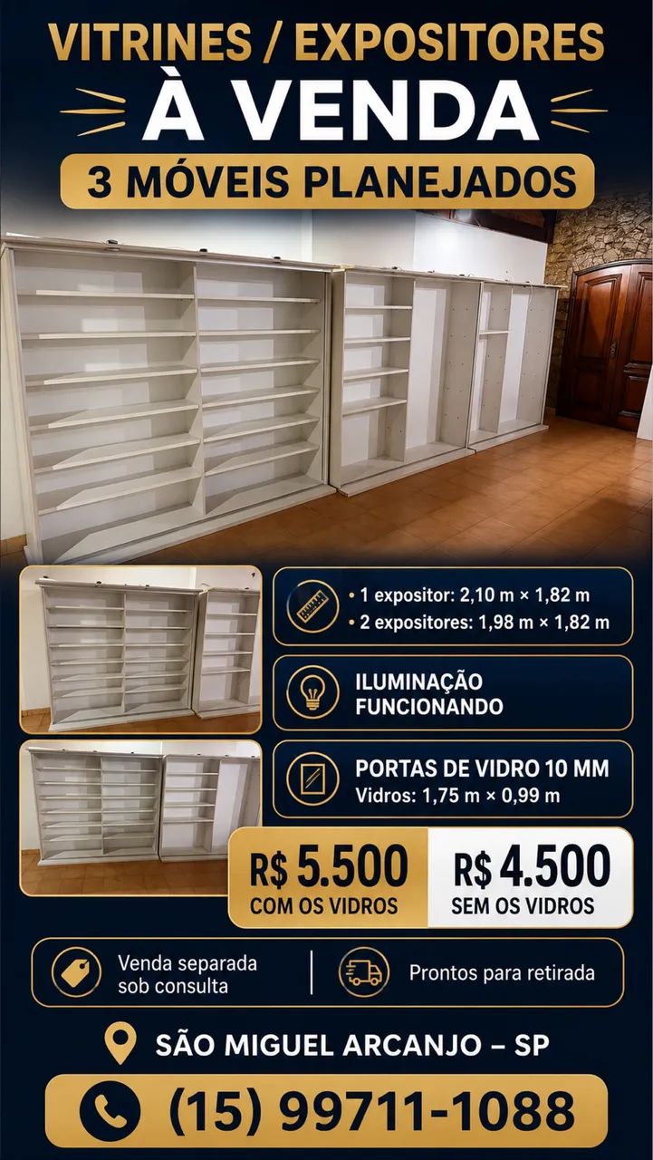 VITRINES EXPOSITORES PARA LOJA  - Foto 3