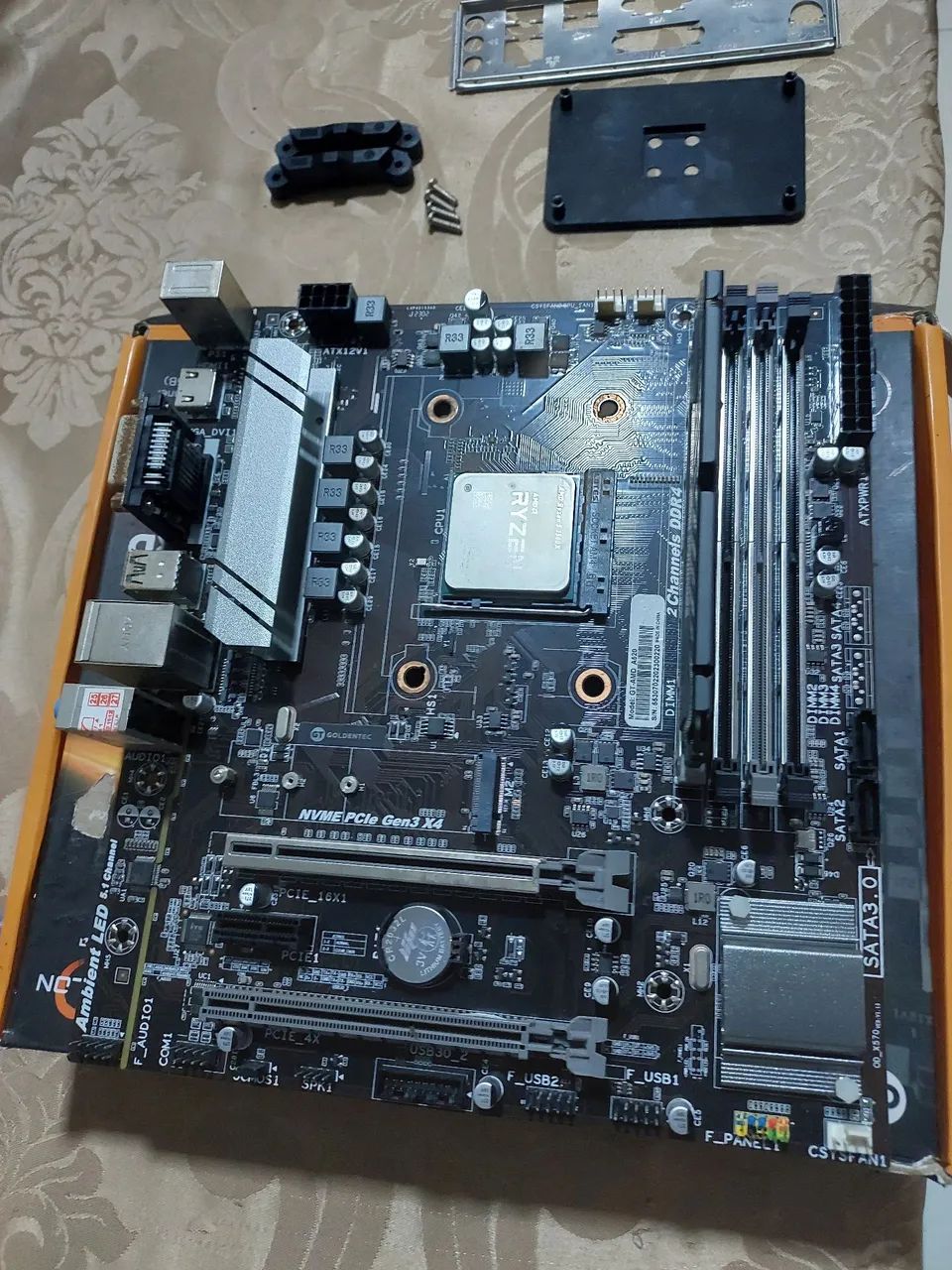 Kit Ryzen placa mãe, memória, processador e ssd - Foto 3