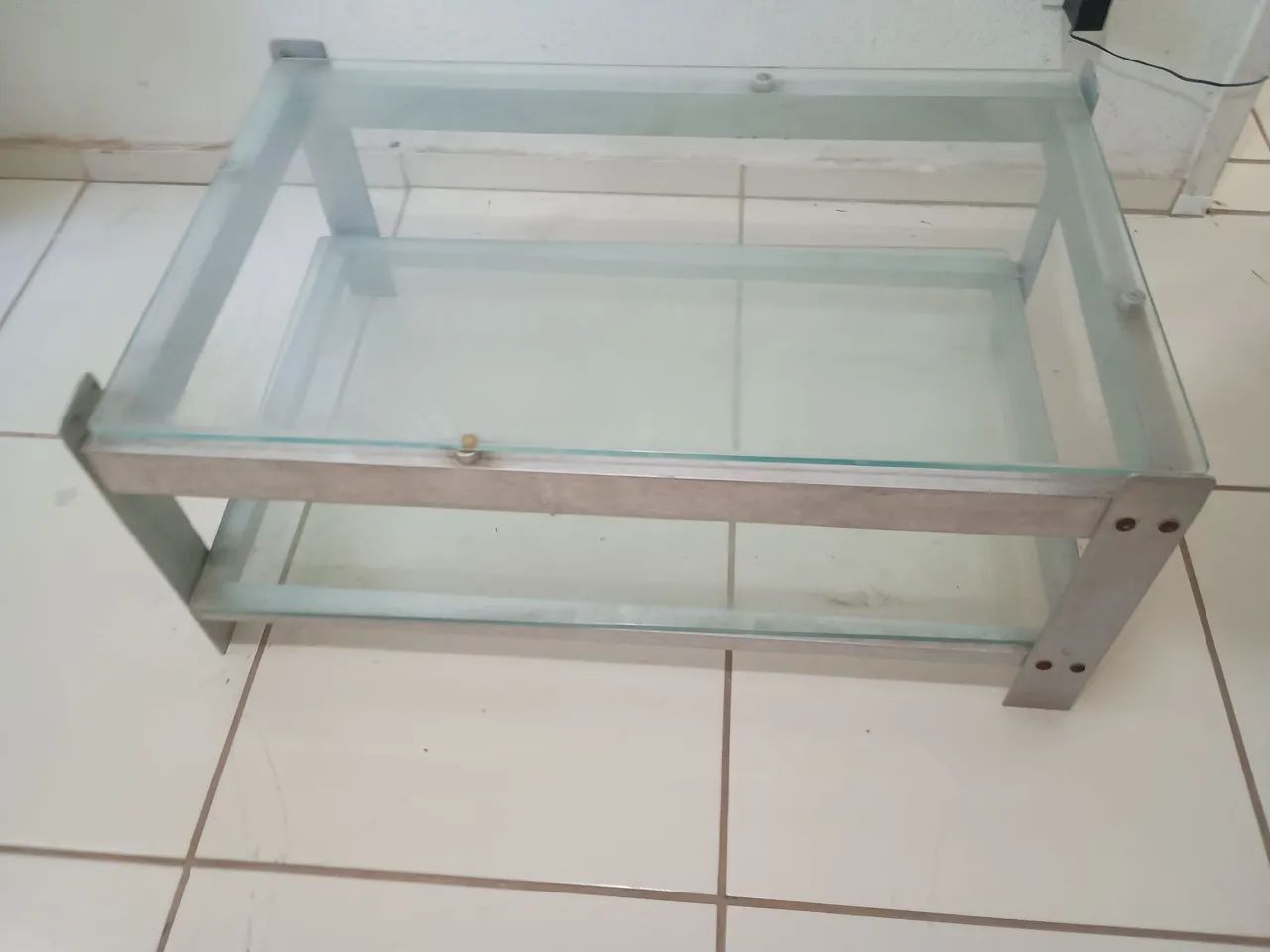 Mesa de centro c/tampo de vidro  - Foto 3