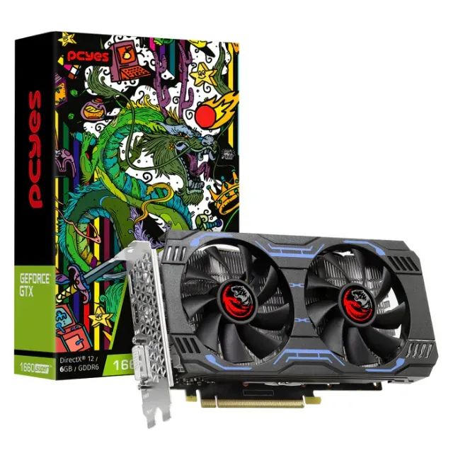 Placa De Video Pcyes Gtx 1660 Super 6GB GDDR6 192bits,Graffi