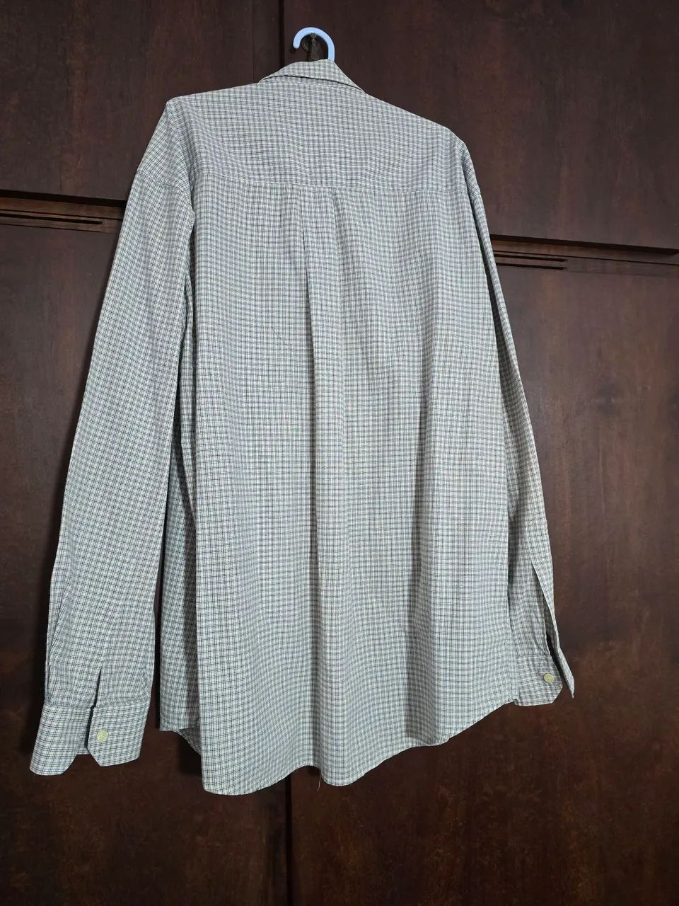 Camisa Social Quadriculada Flafer Tamanho G - Foto 2