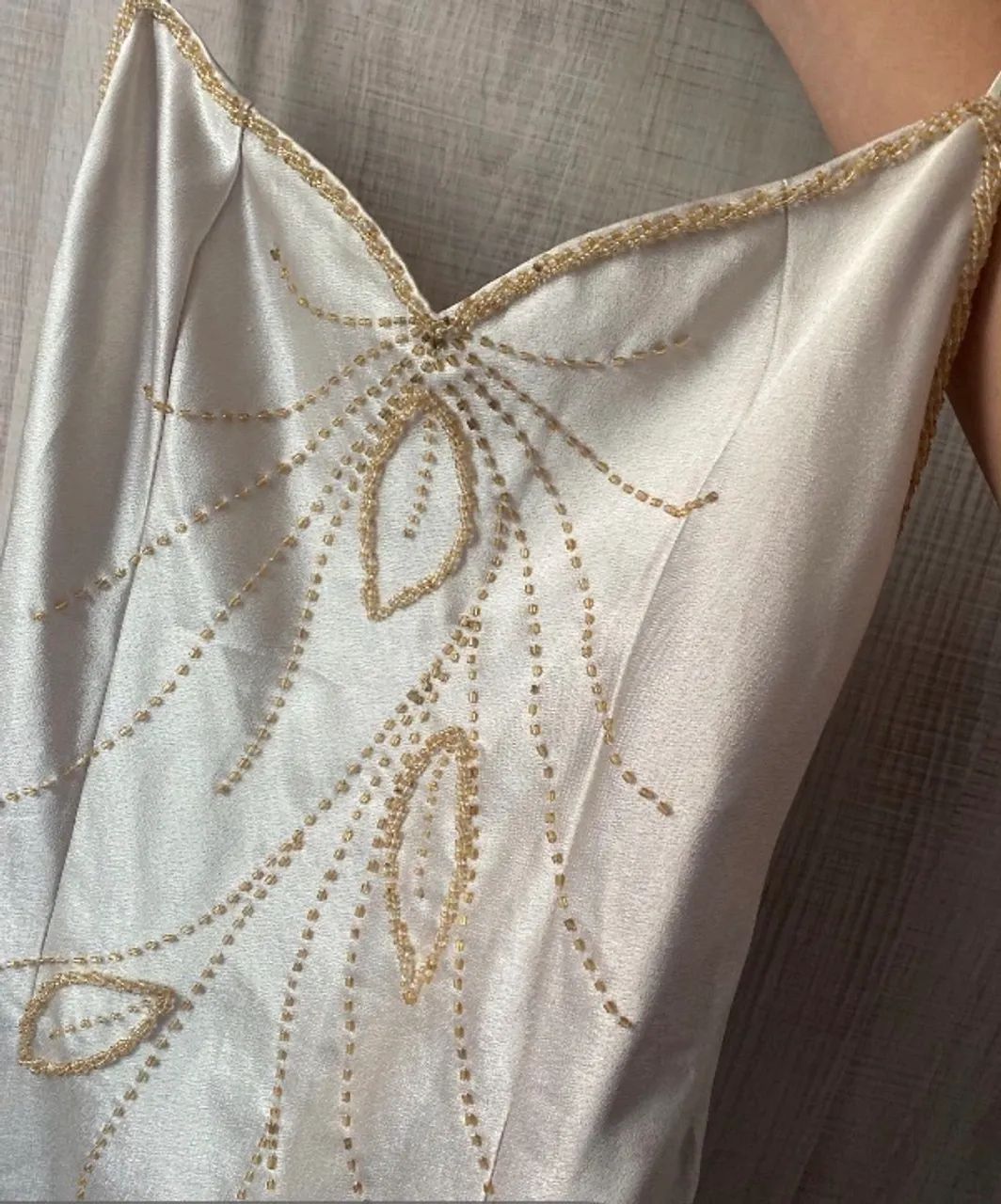 Vestido de seda vintage