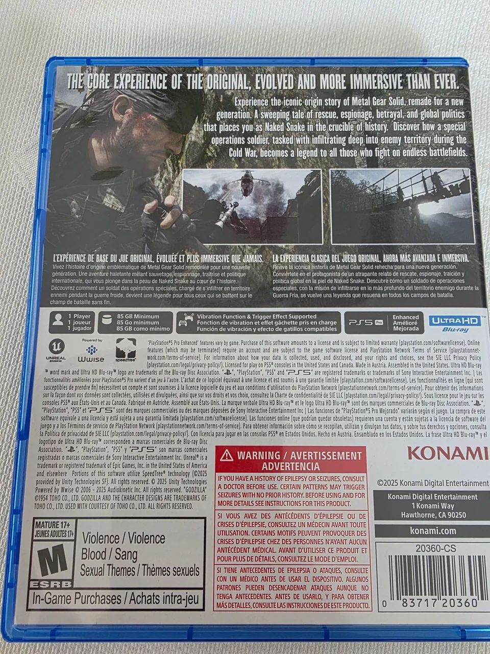 Metal gear solid snake eater ps5 - Foto 2