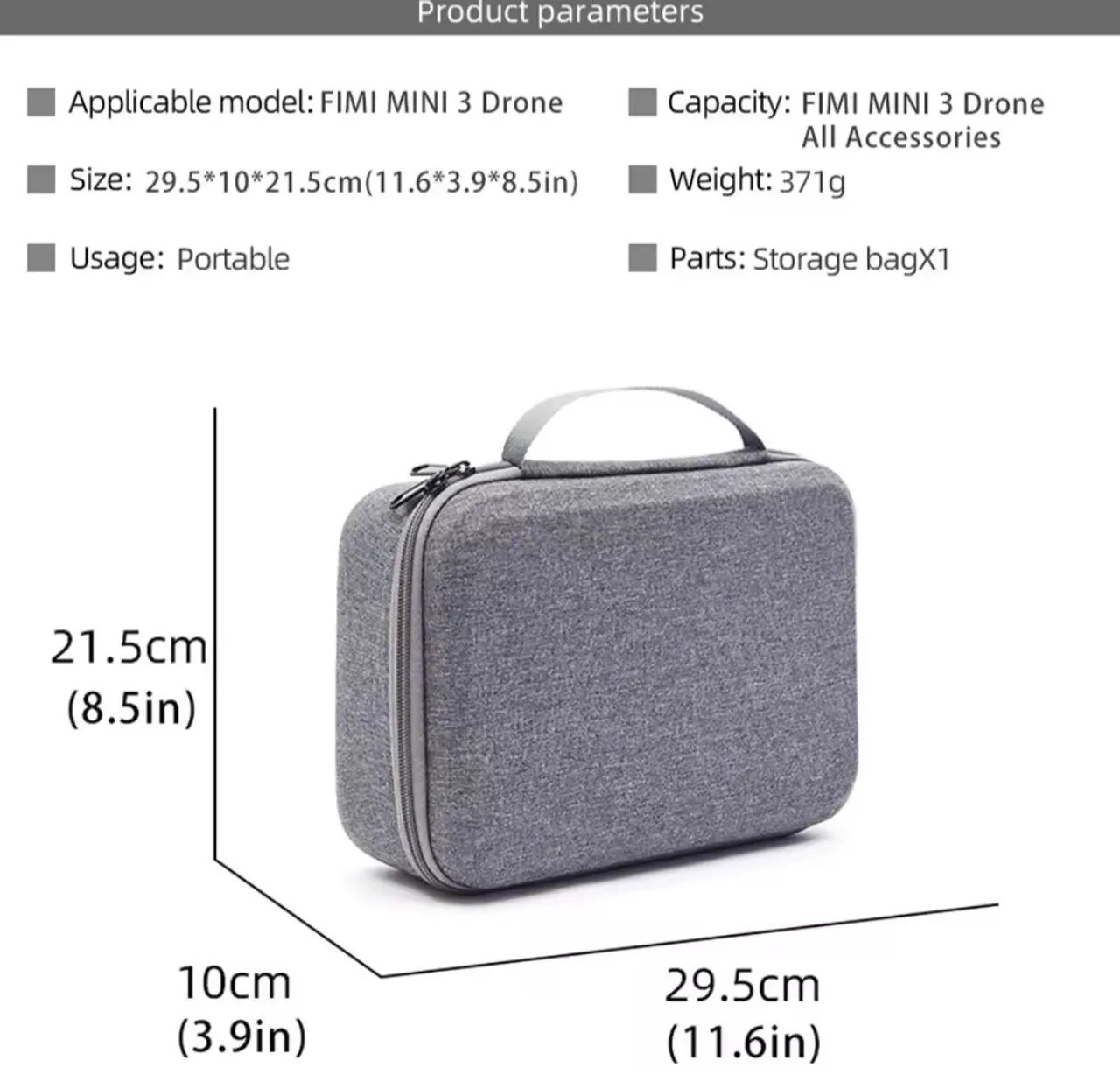 Bolsa Maleta Case Para Drone Fimi Mini 3 E Acessórios - Foto 4
