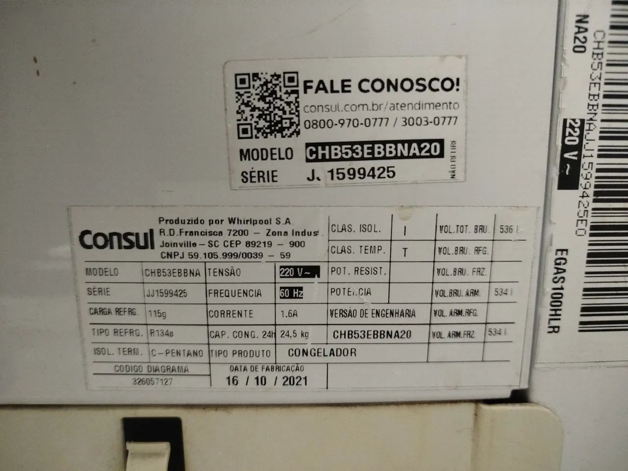 Freezer horizontal Consul 534lts 220v - Foto 5