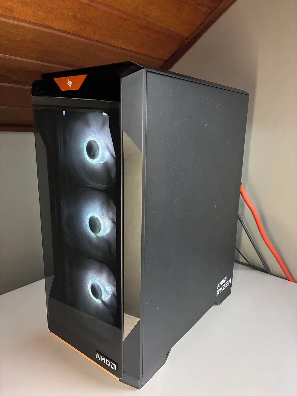 Computador Gamer Ryzen 7 5700X SSD 1TB 32GB RAM RTX 5060 8GB - Foto 2