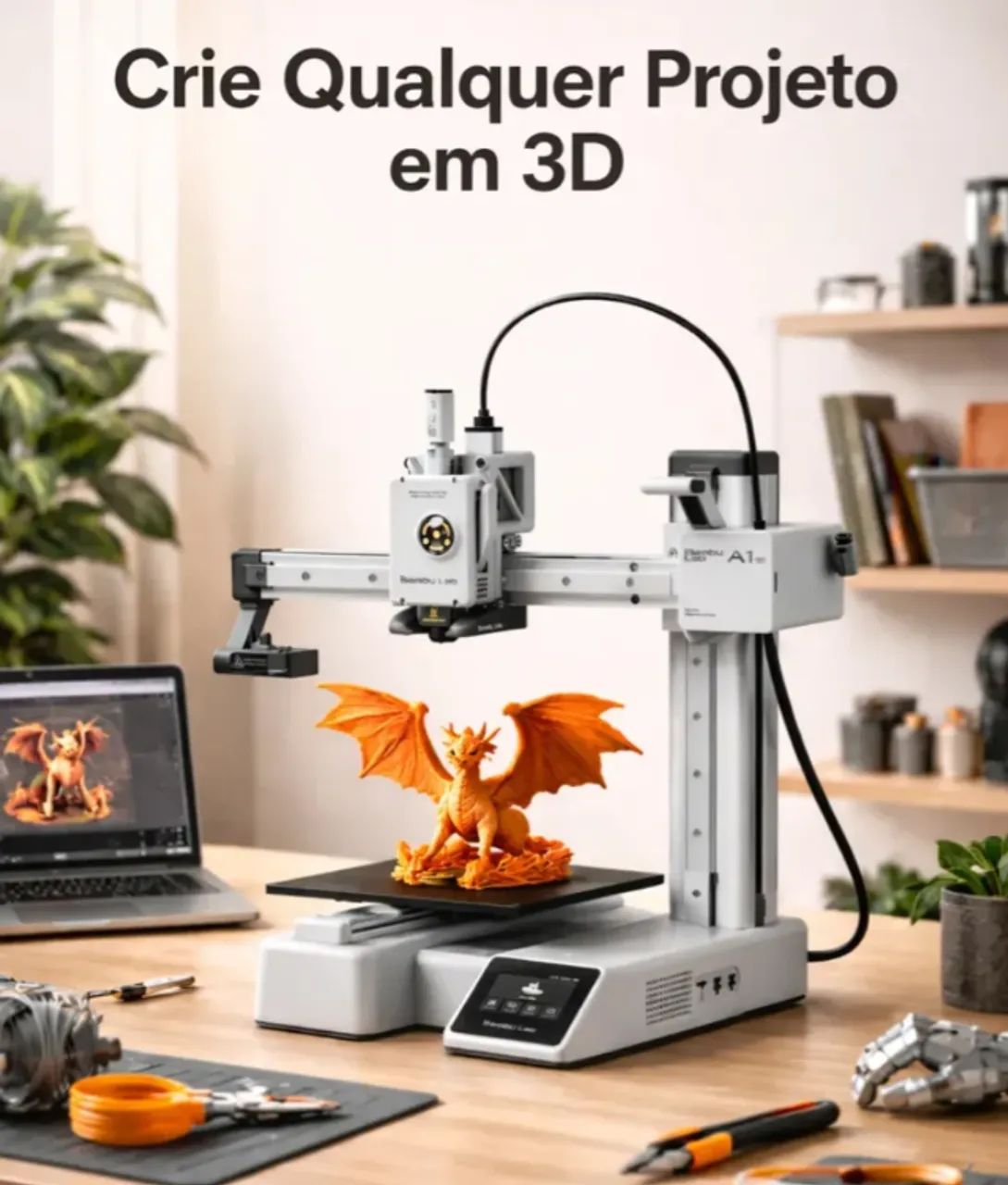 Impressora 3D A1 Mini (NOVA) Bambu Lab FDM - Foto 3