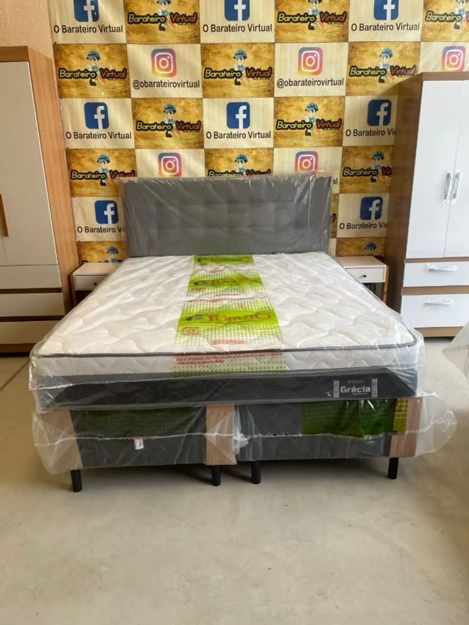 Conforto Premium no Seu Quarto Cama Queen Topázio com Molas Ensacadas em Oferta - Foto 5