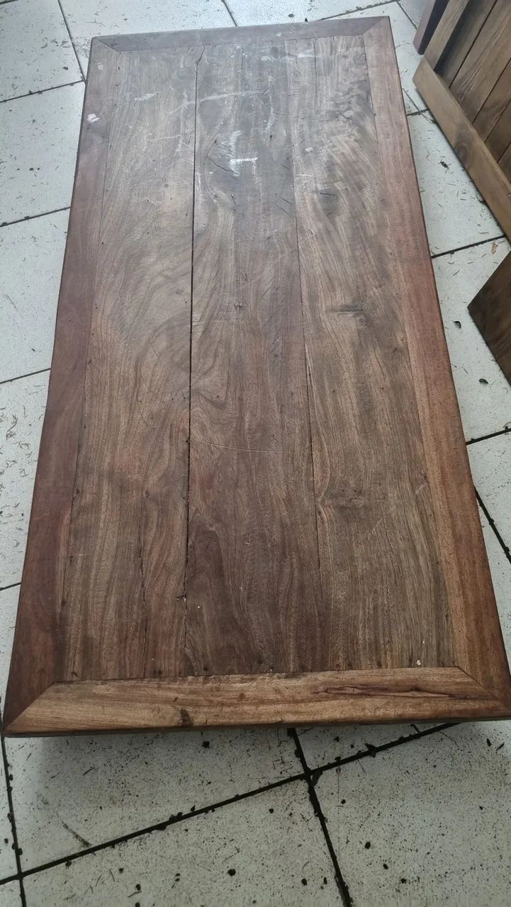 Mesa de Madeira Bruta 155x70cm - Foto 3