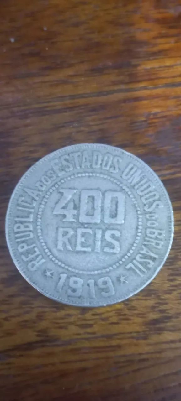 Moeda de 400 reis de 1919 MBC
