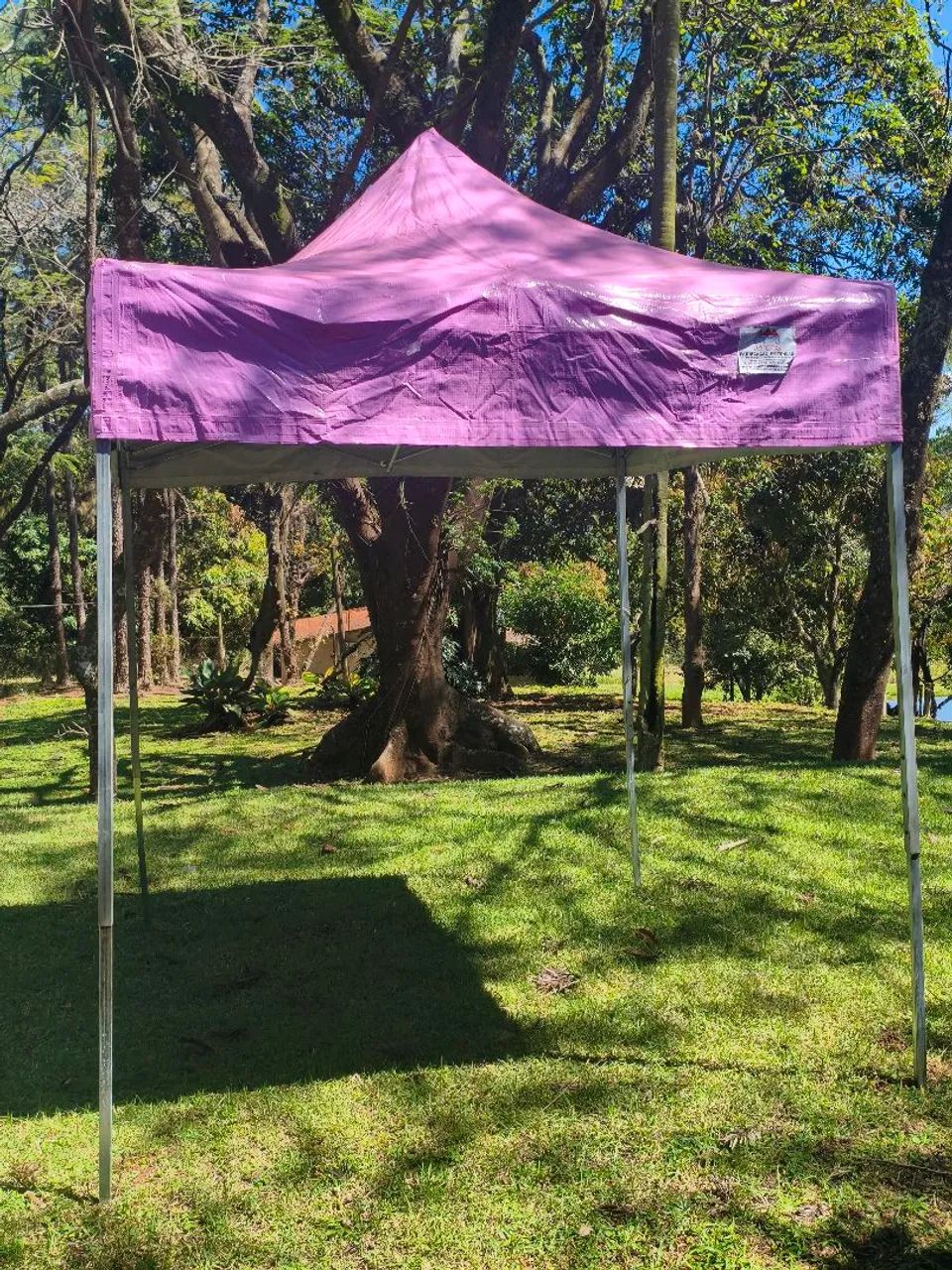 Tenda sanfonada 2x2 ferro Rosa - Foto 4