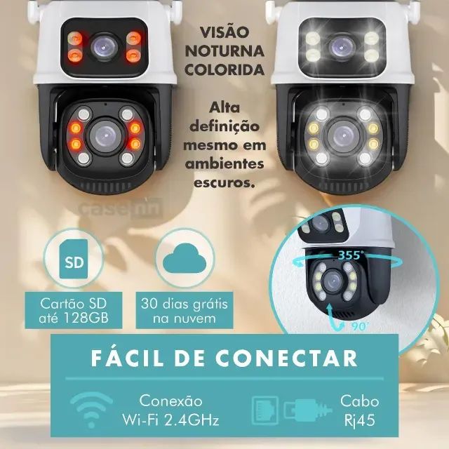 Câmera Segurança Ip Externa Wifi - Foto 4