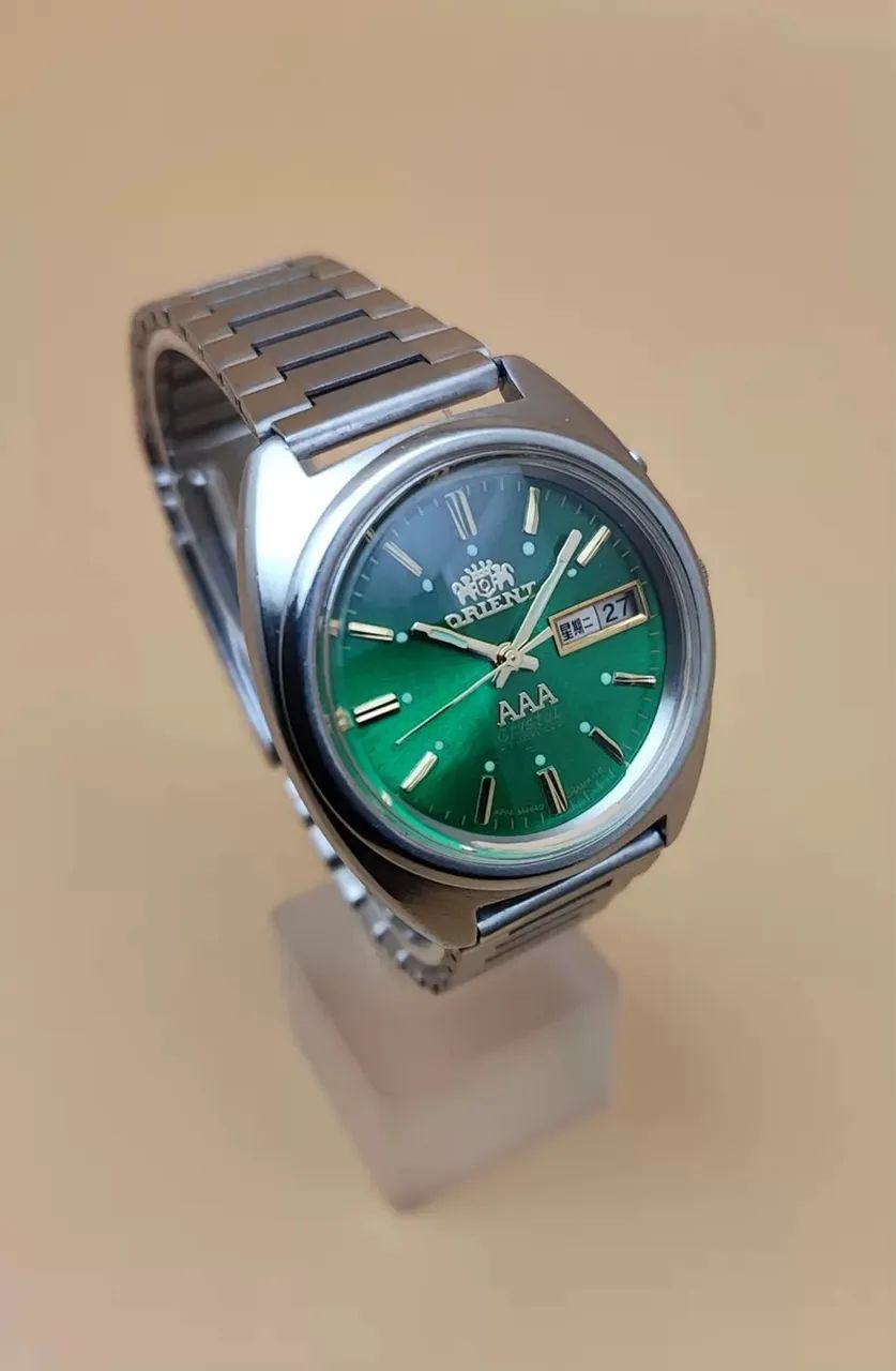 Raro! Relógio Automático Orient 3 Estrelas Vintage Verde