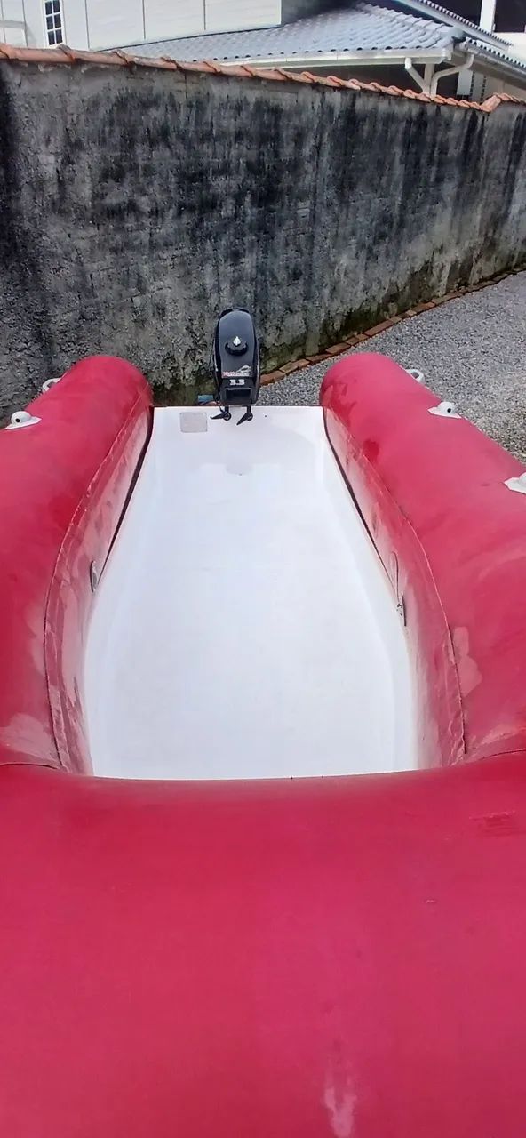 Bote inflável com motor e carreta - Foto 3