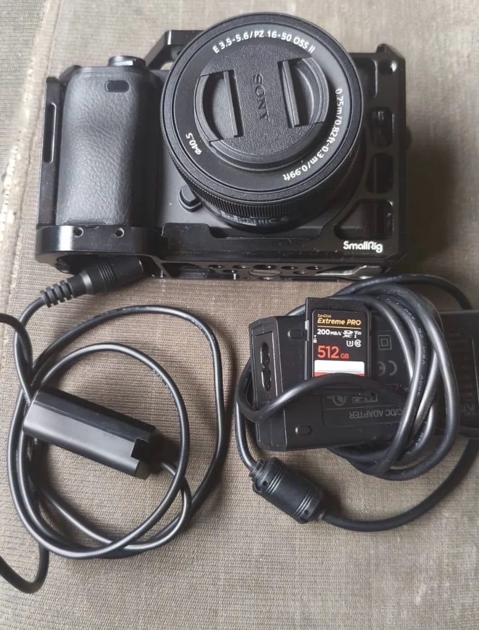 Câmera Sony com kit completo  - Foto 4