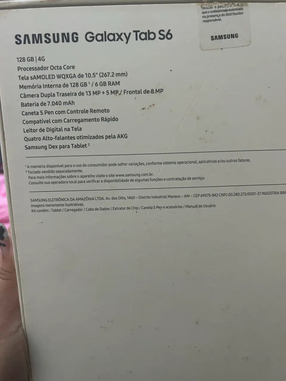 Tablet s6 ( NÃO É O LITE) funcionando precisa trocar tela  - Foto 4
