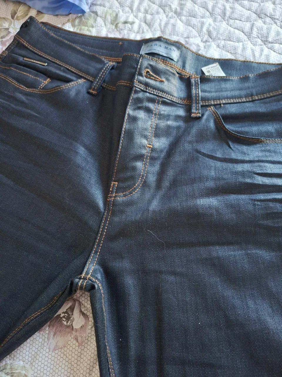 Calça jeans masculina Zara - Foto 2