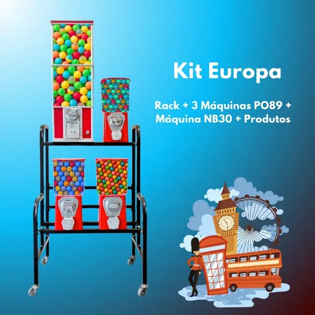 Kits Máquina de Pelúcia com Máquinas de Bolinhas (kit duplo)